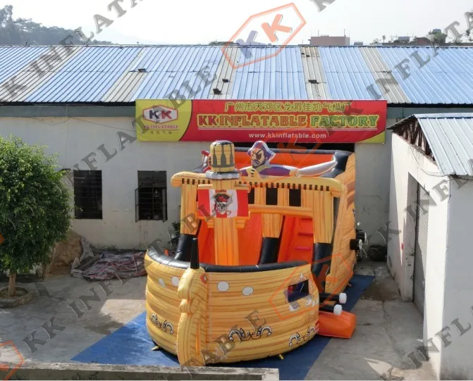 Commercial Home Party used Inflatable Pirate Ship Theme Boat Bouncy Slide | Игрушки и хобби