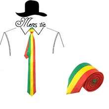 ClassicMan Галстуки Боливии флаг красный желтый и зеленый цвета в полоску вечерние повседневные Галстуки полиэстер тканые классический для мужчин's