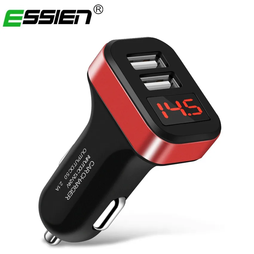 

LED Car Charger fast charger USB charger for iphone X 8 7 plus Charging for Mobile phone Car charging Adapter for Samsung S8 S9