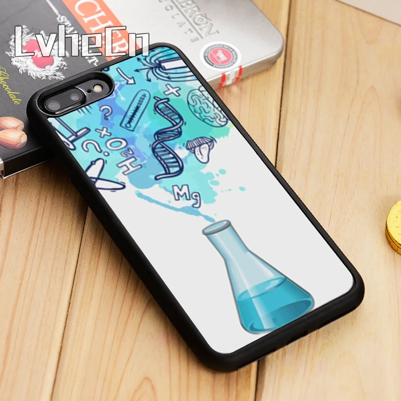 

LvheCn Science chemistry Coque Phone Case Cover For iPhone 4 5 5s SE 5C 6 6s 7 8 10 X Samsung Galaxy S5 S6 S7 edge S8 S9 plus