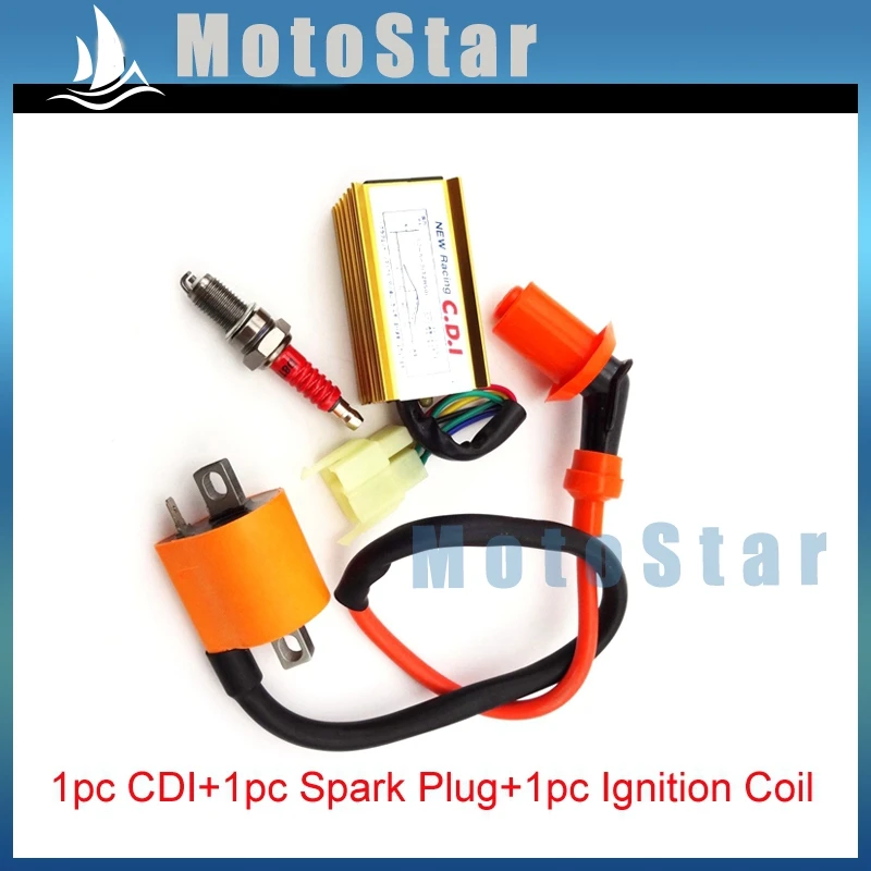 Катушка зажигания 6 контактов AC CDI Коробка D8TC Свеча для 150cc 200cc 250cc части двигателя
