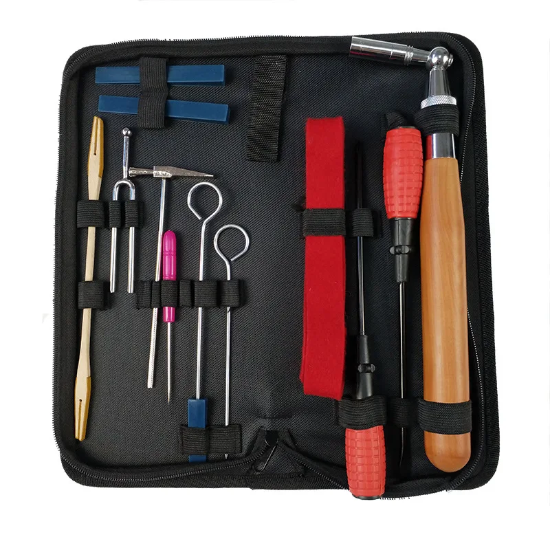 

12PCS/ sets of piano tuning tools tuning spanner jujube wood handle Repairing tools