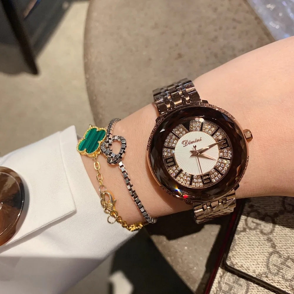 Relógios Anti Desbotadas Pulseira de Aço Completo