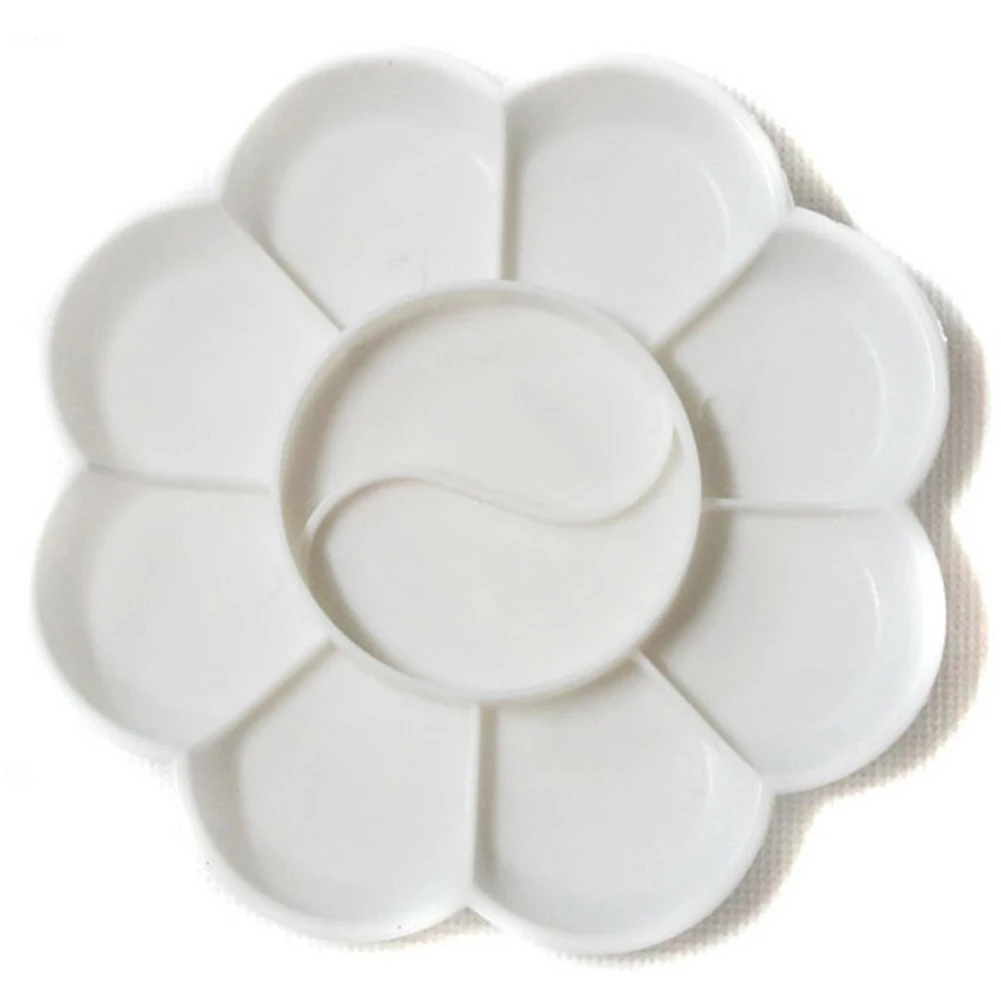 

10 holes Painting Plate Art white plastic palette paint tray color tray artist watercolor painting supply kid painting tool