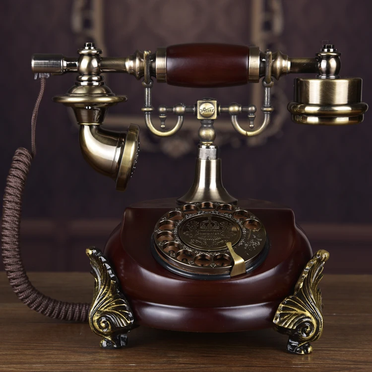 

Fashion phone antique telephone vintage household swivel plate corded phone