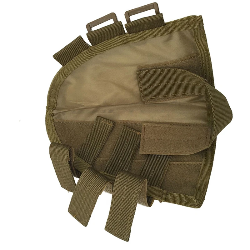 Открытый Военная Униформа Camoflage Высокое качество нейлон Rifle со подсумок сумка с щеку кожаный коврик ACU CP 5 цветов правой