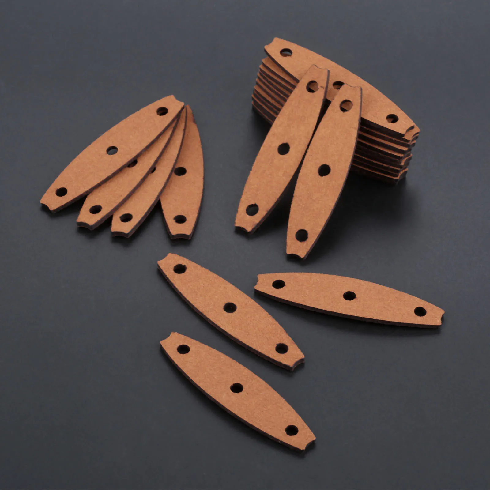 20 Pcs Hunting Microfiber Leather Slingshot Pouches Pouch For Outdoor Shooting Catapults Sling