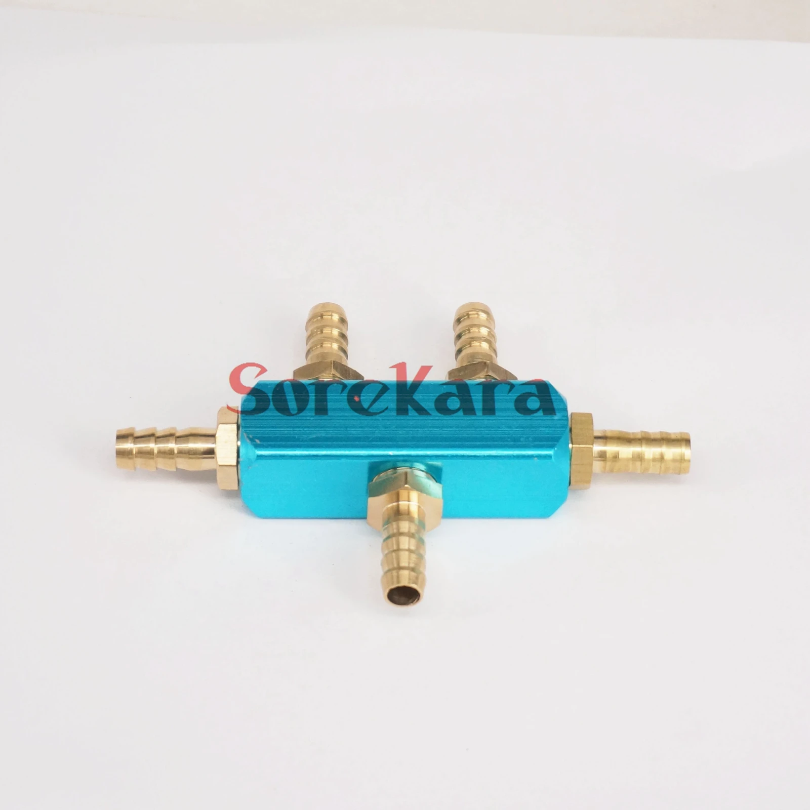 

Pneumatic 5 Way Brass Air Hose 8mm barb Quick Coupler Socket Connector Pipe Fitting Manifold Block Splitter