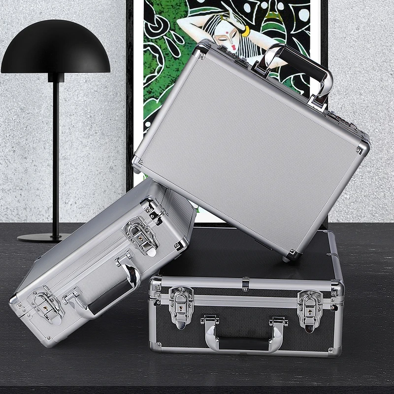 

360x240x95mm waterproof shockproof Aluminum Tool Box Impact Resistant Safety Case Equipment Camera Storage Suitcase with Foam