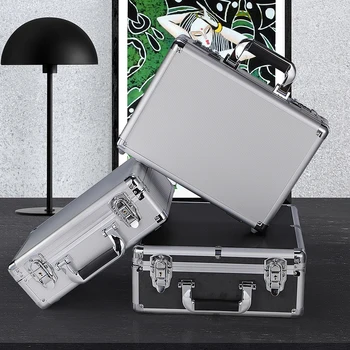 

360x240x95mm waterproof shockproof Aluminum Tool Box Impact Resistant Safety Case Equipment Camera Storage Suitcase with Foam