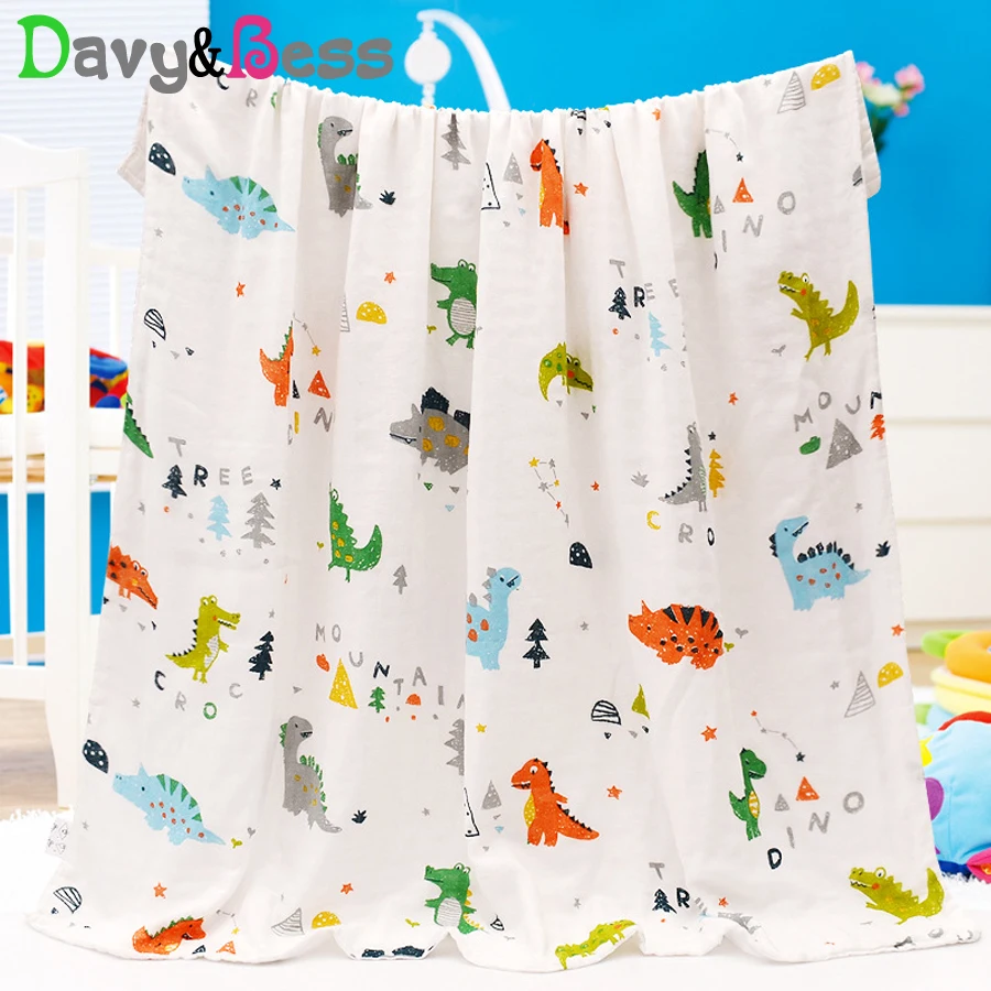 

4 Layers Bamboo Muslin Swaddle Wrap Baby Blanket Newborn Blanket for Baby Swaddle Blanket Muslin Squares Diaper Cotton Baby Bath