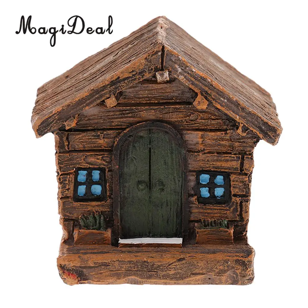 Ancient Building Architecture Figurine Model Mini House Farmhouse Minature Resin Diorama Accessory for Sand Table Decor Toy