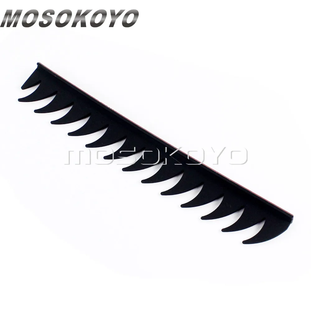 Uneven Saw Blade Even Talon Fire Motorcycle Biker Helmet Sticker Mohawk Spike Strip Stick On Black Blue Orange Red Green