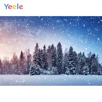 

Yeele Winter Fallen Snowflake Forest Bedroom Decor Photography Backdrops Personalized Photographic Backgrounds For Photo Studio