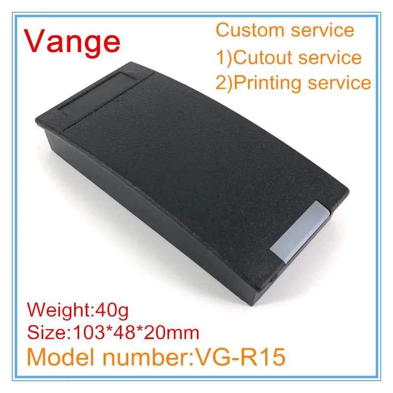 

5pcs/lot access control sensor module box ABS plastic material diy enclosure case 103*48*20mm with led light guide