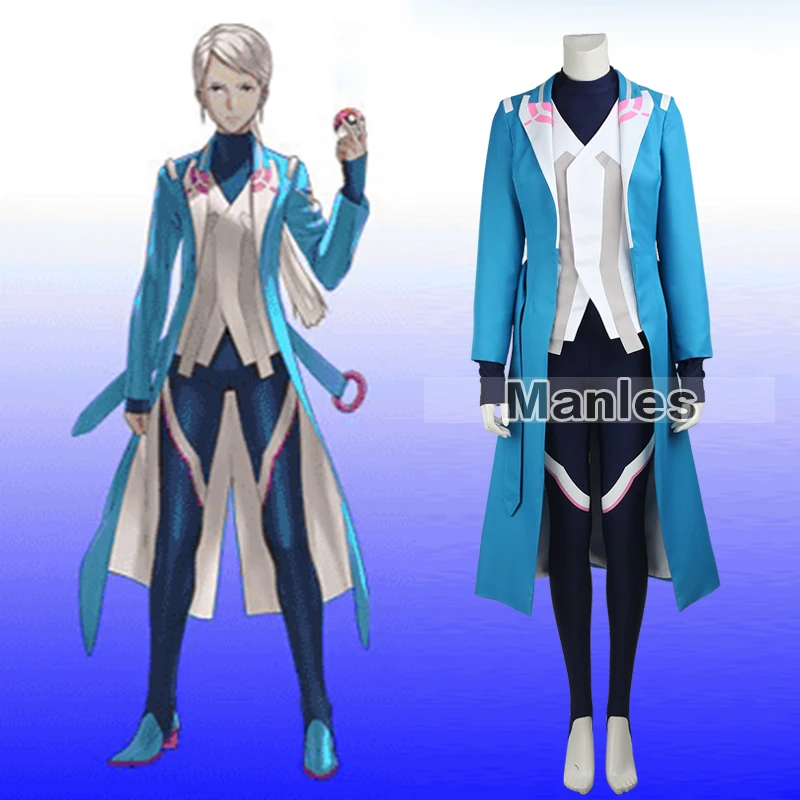 Pokemon Go Blanche Costume Pokemon Pocket Monster Team Mystic Blanche font b Cosplay b font Costume