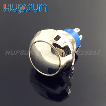 

5pc high quality 1NO 1NC waterproof round short micro micro switch 12mm momentary metal miniature small push button switch
