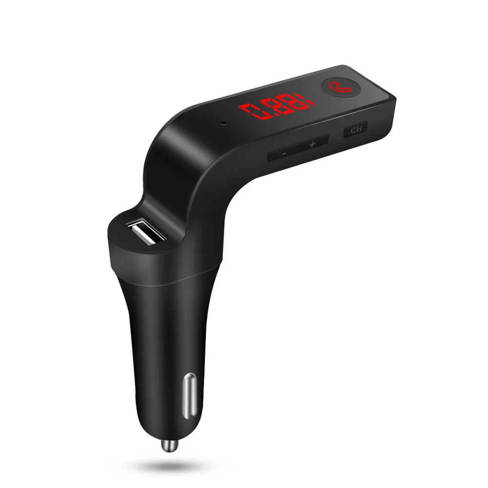 Wireless Car Bluetooth Aux Fm Transmitter Handsfree Bluetooth MP3 Audio Player FM Modulator Bluetooth Car Kit TF USB Charger New (3)