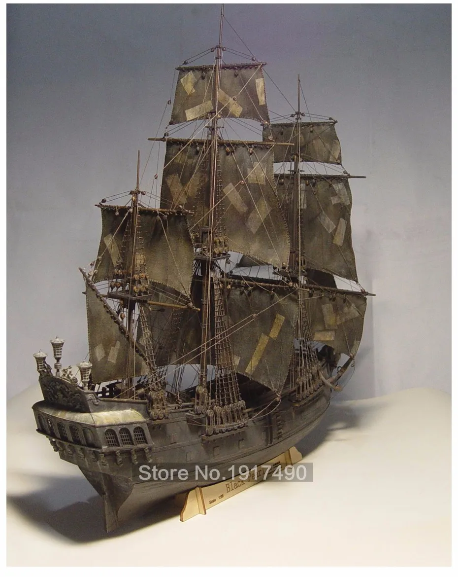 Деревянные комплекты моделей кораблей черный жемчуг 1/96 поезд хобби масштаб деревянный корабль модель лодки 3d лазерная резка Diy черный жемчуг модель комплект пирата