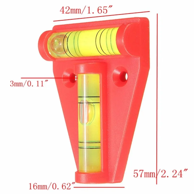 Для регулировки угла уровень измерительный прибор многофункциональная 2 Way сферическим уровенем T Форма оранжевый дух Тип пузырьковый уровень
