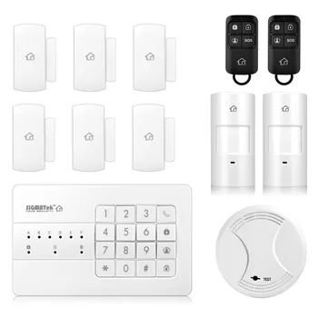 

PSTN wireless burglar alarm system home alarm Security Smoke detector 433mhz