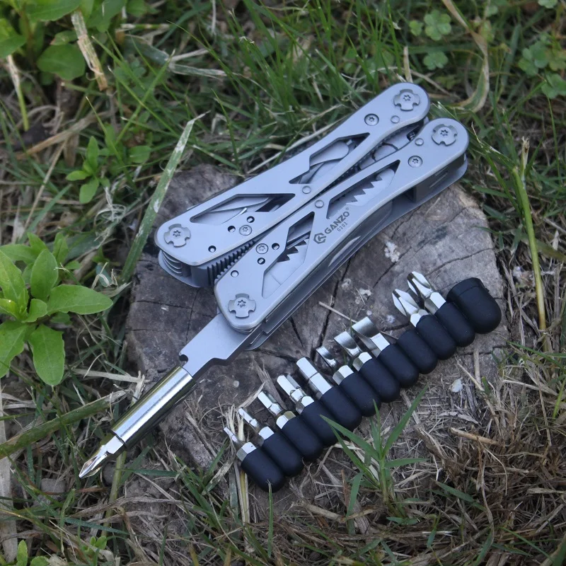 Ferramentas ao ar Camping Livre Alicate Multitool Folding Alicates G202b Ganzo G202 Multi Ferramenta Pesca Caminhadas Multifuncional Edc Engrenagem 5 Ferramentas de acampamento ao ar livre alicate