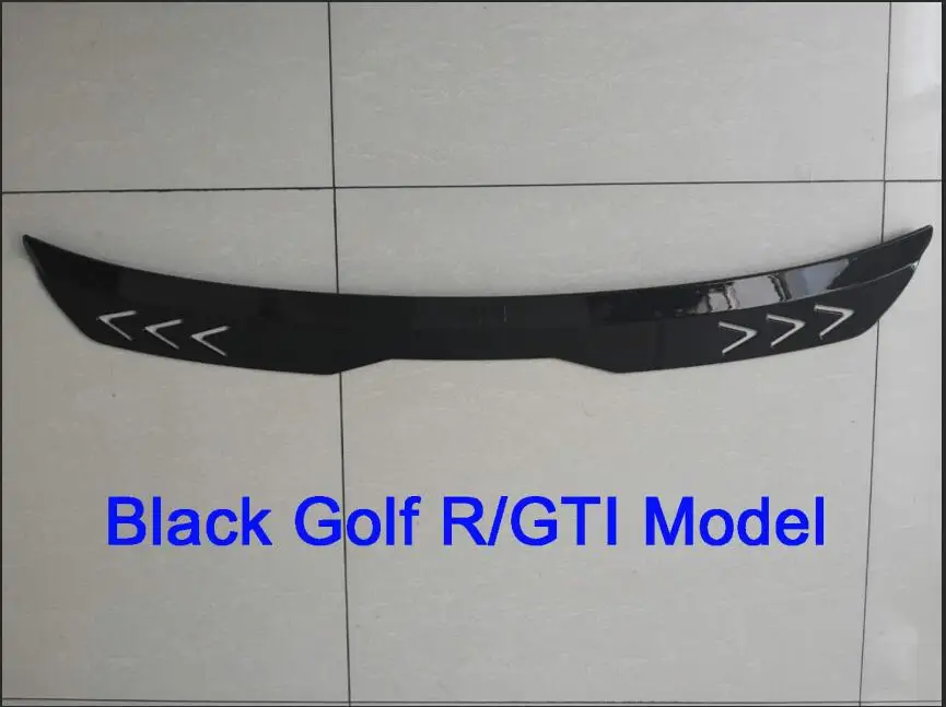 Высокое качество для Volkswagen Golf 7 VII 7,5 R R-LINE GTI спойлер Защита от солнца на заднее стекло для игры в гольф спойлер - Цвет: BLACK-GOLF7RGTI