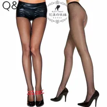 YQ66 Net Hollow out sexy pantyhose female Mesh black Tulle women tights stocking slim fishnet stockings club party hosiery 2017