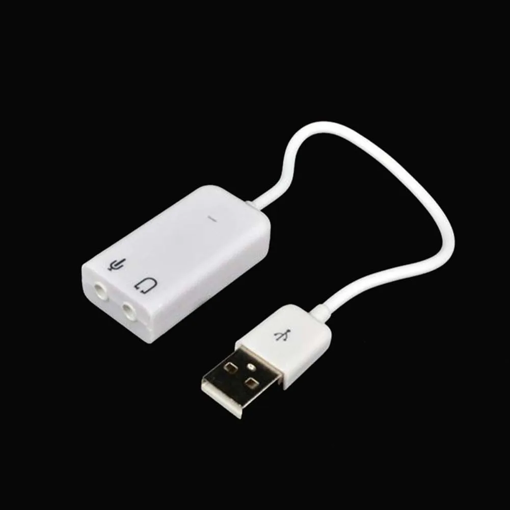 Портативный 3D Виртуальная сеть Аудио Внешний USB аудио песня Звуковая карта адаптер USB 7,1 виртуальный канал с кабелем