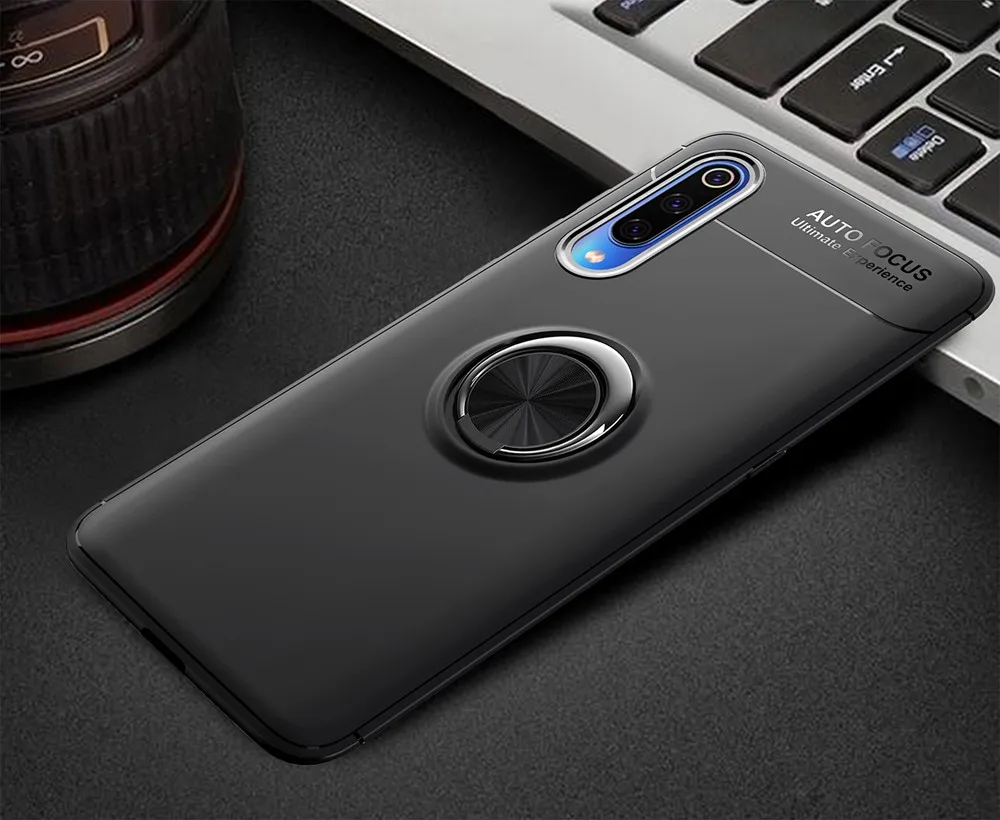 iphone se wallet case KEYSION Case For Xiaomi Mi 9 SE Mi 8 Pro Lite Soft TPU Magnetic Magnet Car Finger Ring Holder Kickstand Back Cover for Mi9 Mi A2 iphone se silicone case