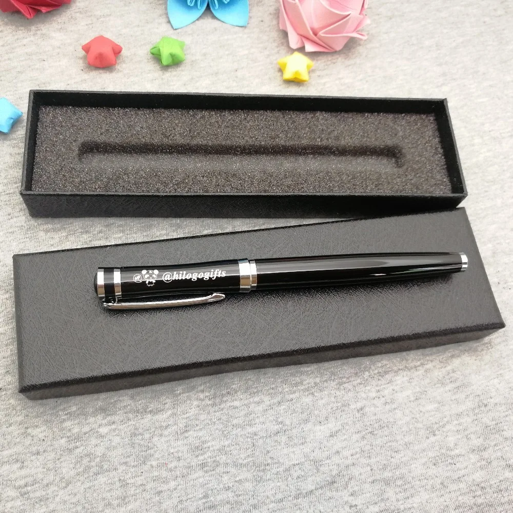 

Put your name text Free on pen body or pen cap boss wanted heavy writing pen nice quality with pen box unique birthday gift