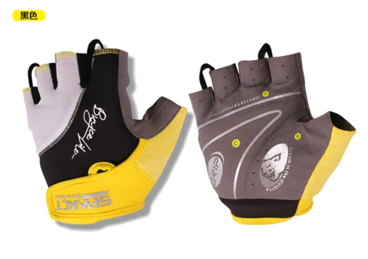 SPAKCT Для мужчин Для женщин велосипедные перчатки с гелевыми вставками Горный Дорожный велосипед перчатки летние спортивные велосипедные перчатки просвет Большая распродажа - Цвет: S13G06Y