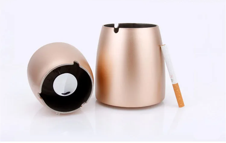 Classic Stainless Steel Ashtray Home Party Bar Decoration Ash Holder For Gift Cigarette Lighters& Smoking Accessory Ash Tray