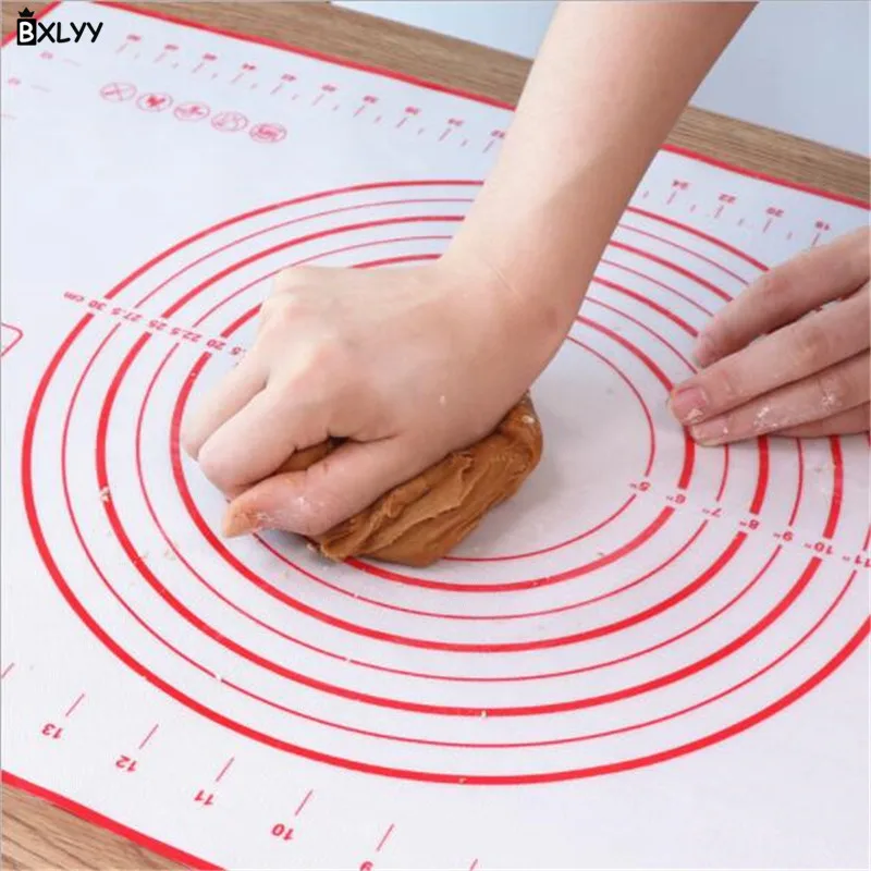 

BXLYY Silicone Baking Mat with Scale High Temperature Non-stick Baking Pad Baking Tools Kitchen Accessories Cooking Dumplings.7z
