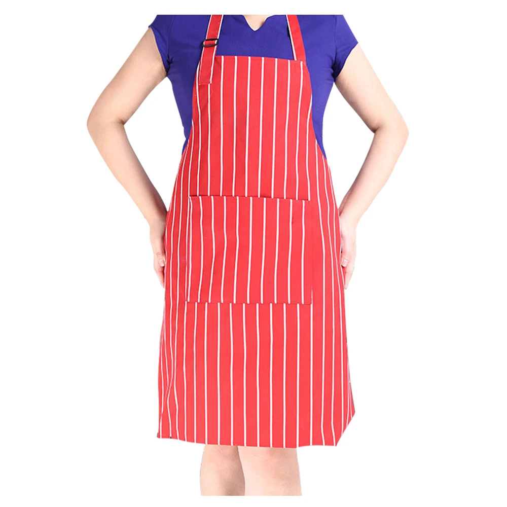 Hot Hotels chef Waiter Halter Neck Apron red white stripe Halter Bust