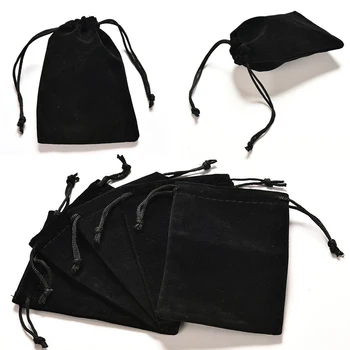 

2pcs Velvet Bag Jewelry Packing Velvet Drawstring Pouches Gift Bags 12cmx9cm