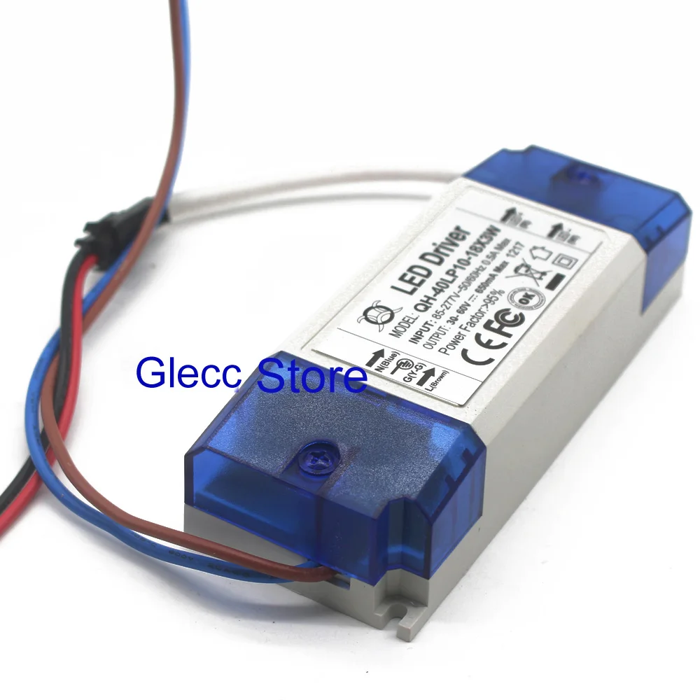 1 2 5 10 штук 30 Вт 40 светодиодный драйвер Мощность поставить 18x3W 650mA DC30 60V постоянный