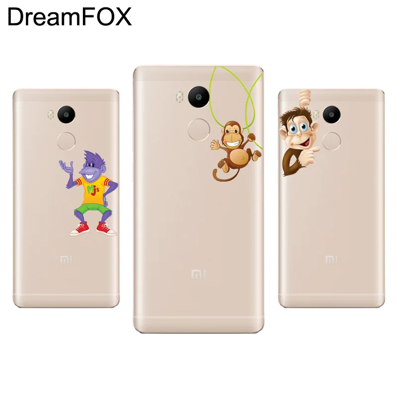 DREAMFOX M205 Мягкий силиконовый чехол из ТПУ с милой обезьянкой для Xiaomi Redmi Note 3 4 4X5 5A 6 7