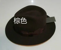 Wool Fedora Hat Unisex Felt Fedoras Hats Adult Fashion Trilby Hats Popular Headwear Wool Fedora Trilby Hats Man's Cap  B-8130 - Image 5