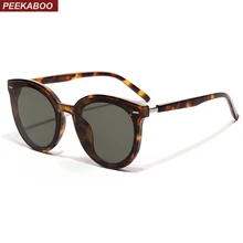 Peekaboo, корейский стиль, солнцезащитные очки, мужские, большие оправы, леопардовые, красные, с заклепками, унисекс, круглые, солнцезащитные очки для женщин,, uv400, летние