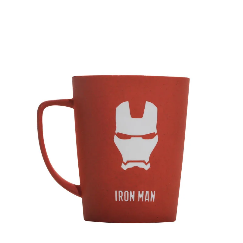 Оригинальная креативная кофейная кружка Бэтмен Супермен чайная чашка Железный человек чашки и кружки Капитан Америка большая емкость отправка крышки и ложки