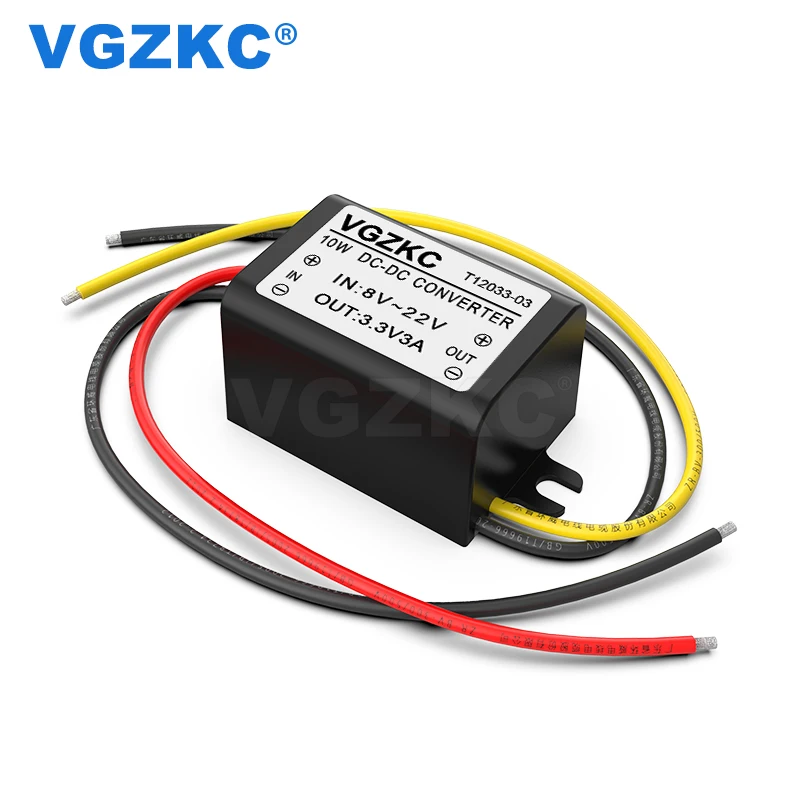 

12 V to 3.3V 3A DC Power Supply Low Power Consumption Buck 8-22V to 3.3V On-board Variable Voltage Power Converter