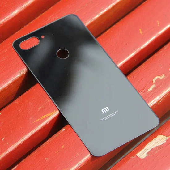 XIAO mi чехол на заднюю панель s задняя крышка батареи для Xiaomi mi 8 Lite mi 8 Lite стеклянный задний Чехол - Цвет: Black