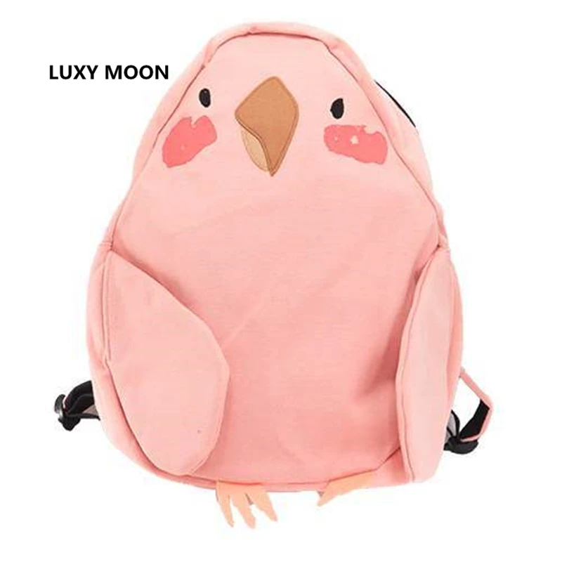 Japanese Cute Animal Backpacks Parrot Bird Shape School Bags for Teenage Girl Kawaii Mochila Feminina Large