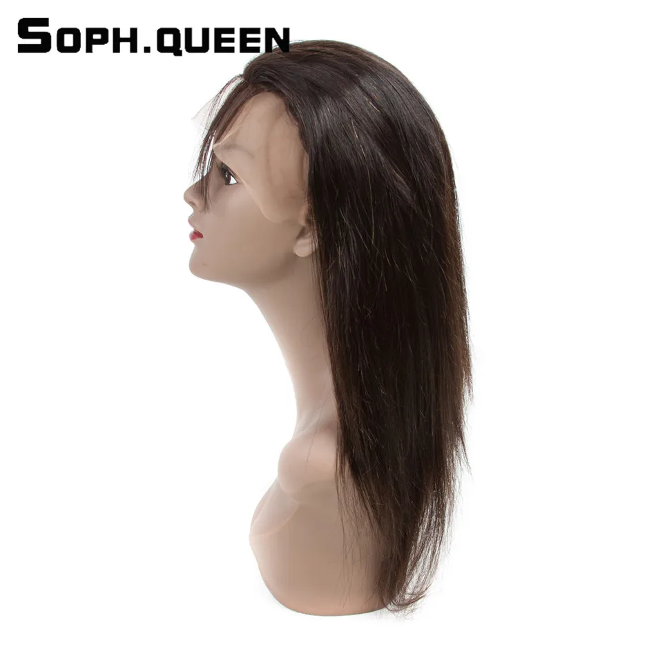 Soph queen волосы человеческие 360 Кружева Фронтальная натуральный цвет уха до полный
