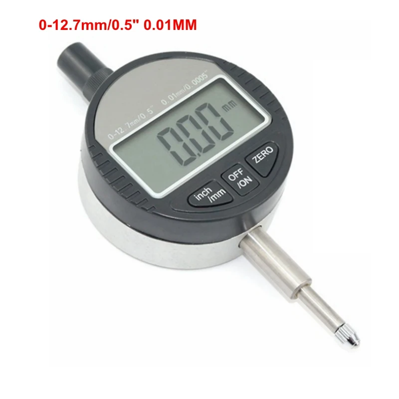 New inch/mm Dial Indicator 0 12.7mm/0.5'' Electronic Micrometer 0.01mm