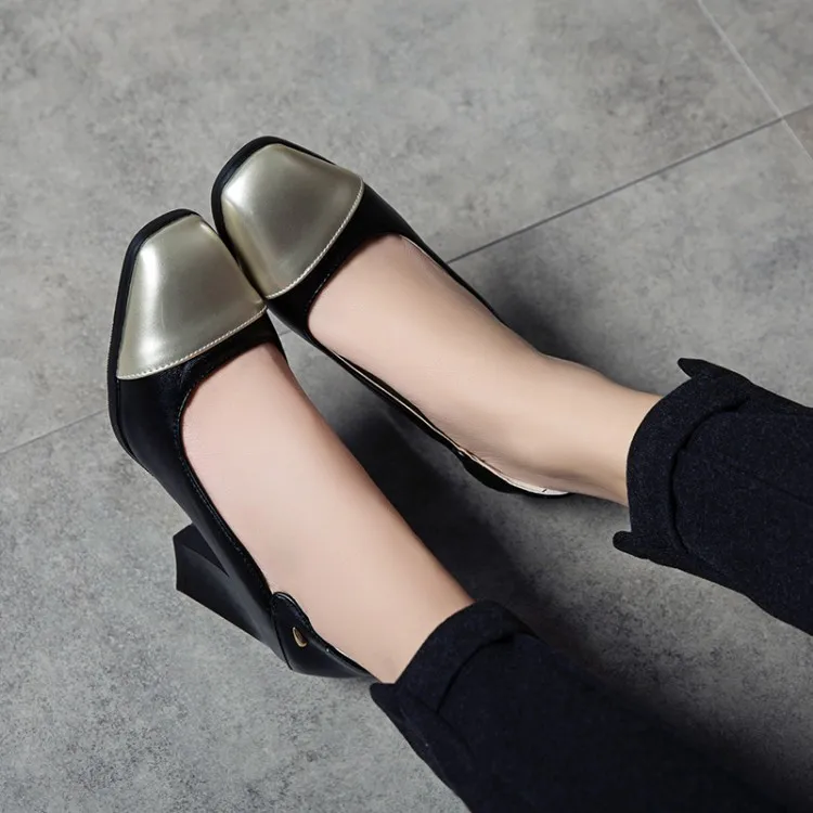 

Big Size 11 12 13 14 15 16 17 Ladies high heels women shoes woman pumps Shallow Rough heeled high heeled single shoes