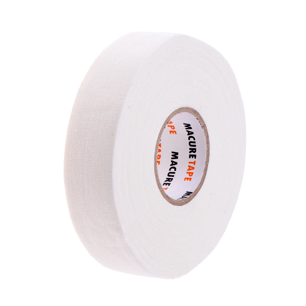 1 Roll of Durable Cloth Hockey Stick Tape Pro Quality Black White Hockey Sport Tools Accessories