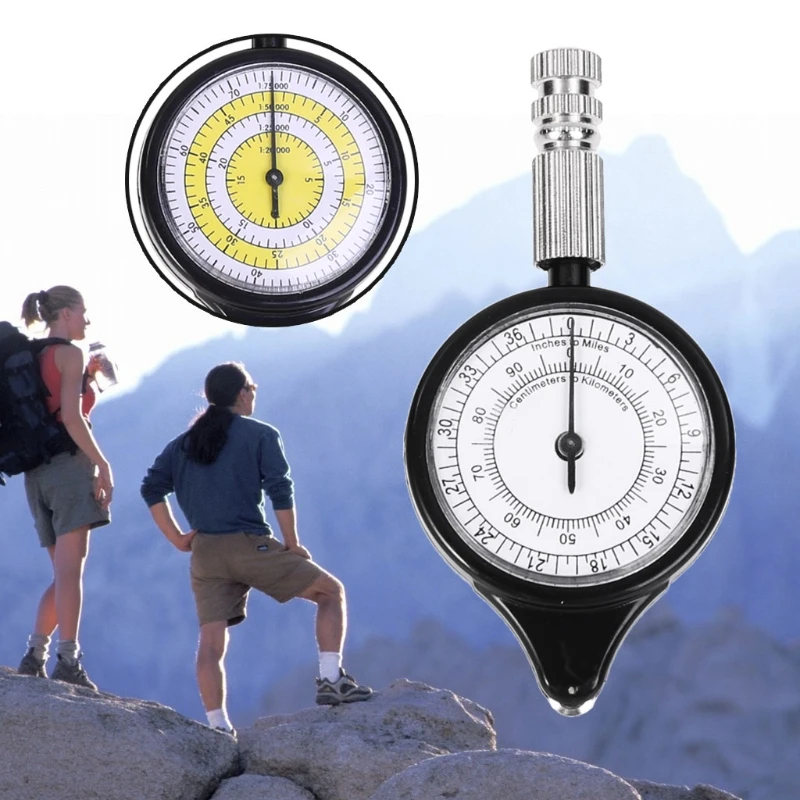 خريطة Rangefinder عداد المسافات متعددة الوظائف البوصلة Curvimeter في الهواء الطلق تسلق الرياضة