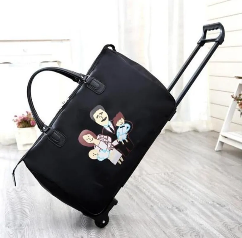 

Wheel Luggage Trolley Bag New Women Travel Bags Hand Trolley Unisex Bag Large Capacity Travel Bags Suitcase Sac Board XL010